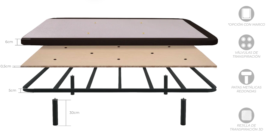 Base para colchon Estandar