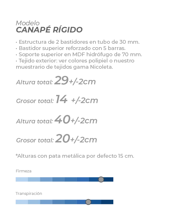 Canape Rígido